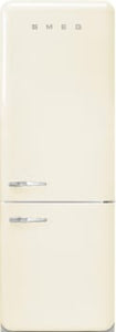 SMEG 27" 50's Style Bottom Mount Refrigerator - Cream - FAB38URCR