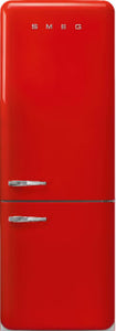 SMEG 27" 50's Style Bottom Mount Refrigerator - Red - FAB38URRD