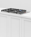 Fisher & Paykel 30" Professional Gas Cooktop With Halo Dials Natural Gas - Stainless - CDV3-304HN