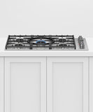Fisher & Paykel 36" Professional Gas Cooktop With Halo Dials Natural Gas - Stainless - CDV3-365HN