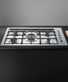Fisher & Paykel 36" Contemporary Gas Cooktop Natural Gas Flush Fit - Stainless - CG365DNGRX2 N