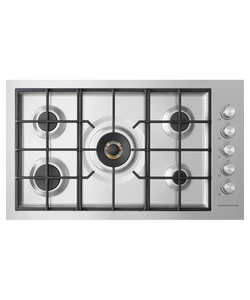 Fisher & Paykel 36" Contemporary Gas Cooktop Natural Gas Flush Fit - Stainless - CG365DNGRX2 N