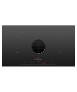 Fisher & Paykel 36" Contemporary Induction Cooktop with Downdraft - Black Glass - CID364DTB4
