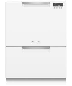 Fisher & Paykel 24" Double DishDrawer Recessed Handle - White - DD24DCTW9 N