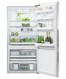 Fisher & Paykel 32" Free standing Bottom Mount Fridge Ice and Water Recessed Handle Right Hinge - Stainless - RF170BRPUX6 N