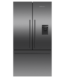 Fisher & Paykel 36" Free standing French Door Fridge Ice and Water - Black Stainless - RF201ADUSB5