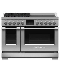 Fisher & Paykel 48" Hybrid Range 4 Zone Induction and 4 Burner Professional Gas Range LPG - Stainless - RHV3-484-L