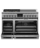Fisher & Paykel 48" Hybrid Range 4 Zone Induction and 4 Burner Professional Gas Range LPG - Stainless - RHV3-484-L