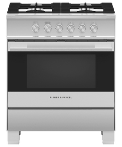 Fisher & Paykel 30" 4 Burner Contemporary Gas Range - Stainless - OR30SDG4X1