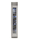 Fhiaba XPRO 18" Built-In Column Wine Fridge Top Compressor Right Swing - Stainless - FP18WCC-RS1