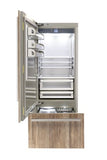 Fhiaba INTERGRATED 30" Built-In Bottom Mount Fridge Bottom Compressor Left Swing - Custom Panel - FI30BI-LOT