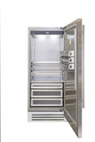 Fhiaba CLASSIC 36" Built-In Column Fridge Bottom Compressor Right Swing - Stainless - FK36RFC-RS1