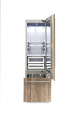 Fhiaba INTERGRATED 24" Built-In Bottom Mount Fridge Bottom Compressor Right Swing - Custom Panel W/Glass - FI24BWR-RGOT