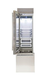 Fhiaba XPRO 24" Built-In Bottom Mount Fridge Top Compressor Left Swing - Stainless - FP24B-LST