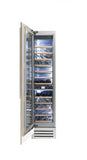 Fhiaba INTERGRATED 18" Built-In Column Wine Fridge Bottom Compressor Left Swing - Custom Panel - FI18WCC-LO1