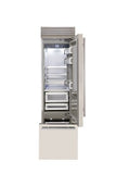 Fhiaba XPRO 24" Built-In Bottom Mount Fridge Top Compressor Right Swing - Stainless - FP24B-RST