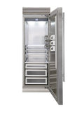 Fhiaba XPRO 30" Built-In Column Fridge Top Compressor Right Swing - Stainless - FP30RFC-RS1