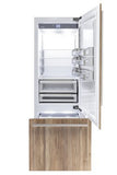 Fhiaba BRILLIANCE 24" Built-In Bottom Mount Fridge Bottom Compressor Right Swing - Custom Panel - BI24B-ROT