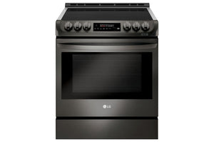 LG 30" Slide-In Induction Range ProBake Convection Easy Clean - Black Stainless - LSE4616BD
