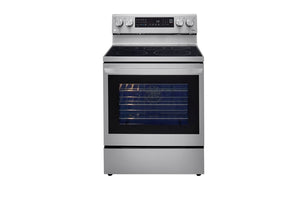 LG 30" Free Standing Electric Range Airfry True Convection Self Clean - Stainless - LREL6325F