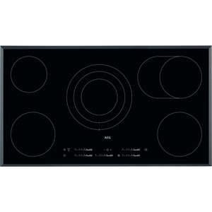 AEG 36" Electric Cooktop - Black Glass - HK955070FB