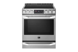 LG Studio 30" Slide-In Induction Range ProBake Convection - Stainless - LSIS3018SS