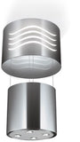 Faber 16" Zoom Island hood With Ceiling Lights 400 CFM - Stainless - ZOOMIL16SS400